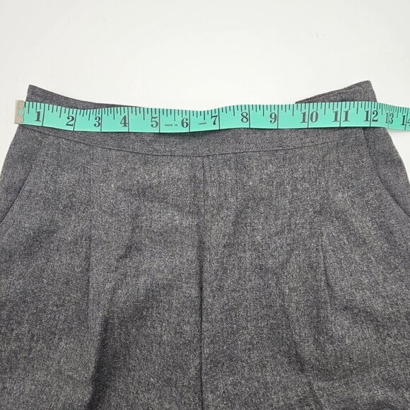 Pino Women's Charcoal Pure Virgin Wool High-rise Dress Pants/Trousers, XS-S - Picture 10 of 17